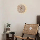 Axyaa Wabi Sabi LED Wall Lamps Yellow Travertine Stone Clock Stair Light
