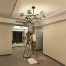 Axyaa Modern minimalist Nordic chandelier for living room, restaurant, and bedroom lighting