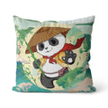Axyaa Panda Print Cushion Cover - Super Soft Chinese Style Pillowcase - Home Decor Pillow