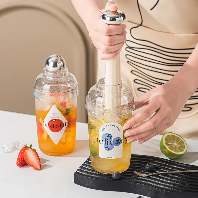 Axya Shaker Cup Cocktail Shaker Bar Accessories Spillproof Hand Shaker Pot Home Bars