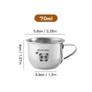 Axyaa Stainless Steel Capybara Mini Mug with Handle - Durable & Cute Drinking Cup