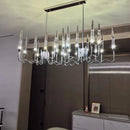 Axyaa Crystal Pendant Lamp: Elegant Bubble LED Chandelier for Home, Restaurant, Living Room, Bedroom