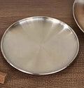 Axyaa Stainless Steel Dessert Plate: Industrial Style Bread Muffin Cake Baking Metal Plate