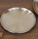 Axyaa Stainless Steel Dessert Plate: Industrial Style Bread Muffin Cake Baking Metal Plate