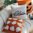 Axyaa Halloween Cartoon Embroidery Cushion Cover for Home Sofa Decor, 45x45 Square Pillowcase