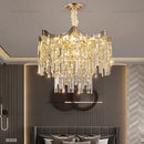 Axyaa Luxury Crystal Chandelier French Tassel Lamp for Living Room, Bedroom & Restaurant