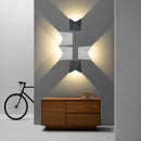 Outdoor Waterproof LED Wall Lamps Aluminum Black White Wall Light by Axyaa