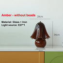 Axyaa Glass Skirt LED Desk Lamp - Retro Colored, Creative Bedroom Bedside Light