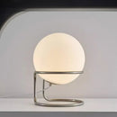 Axyaa Minimalist White Glass Table Lamp for Nordic Home Decor & Study.bias