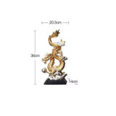 Axyaa Chinese Style Home Decor Ornaments: Antique Shelves, High-End Handicrafts for Living Room & Office