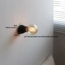 Axyaa LED Bathroom Wall Lamp White Black Glass Nordic Bedside Light