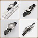 Axyaa 4-in-1 Stainless Steel Camping Utensils Set