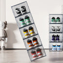 Axyaa Clear Shoe Box Storage Organizer Stackable Dustproof Plastic