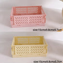 Axyaa Foldable Storage Crate: Portable Stackable Organizer Box for Makeup, Jewelry, and Toys