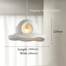 Axyaa Wabi Sabi Cement Chandelier Pendant Light - Modern Nordic Home Decor, 40cm