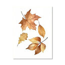 Retro Pumpkin Watercolor Canvas Print, Hello Autumn Quote Wall Art, Axyaa Fall Decor