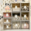 Axyaa Desktop Organizer Box: Rabbit Pen Holder & Drawer Stationery Rack