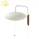 Axyaa Minimalist Silk Wall Lamp LED E27 Art Decor Sconce