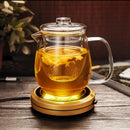 Axya Glass Teapot with Strainer - Tea Infuser Kung Fu Set
