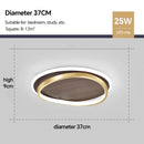 Axyaa Nordic Wood LED Ceiling Light for Bedroom Living Room Dining Balcony