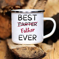 Axyaa Classic Print Enamel Coffee Cup - Funny Father's Day Gift Mug
