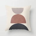 Pink Brown Geometric Pillows Case 45*45cm - Axyaa Decorative Cushions Cover