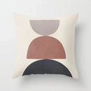 Pink Brown Geometric Pillows Case 45*45cm - Axyaa Decorative Cushions Cover