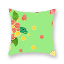 Axyaa Fruit Print Cushion Cover 45x45cm, Decorative Pillowcase with Apple Pineapple Watermelon Pattern