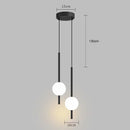 Axyaa Nordic Pendant Light for Kitchen Island - Vertical Suspension Hanging Lamp