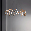 Axyaa Modern Rose Gold Pendant Lamp Chandelier for Dining Room Lighting