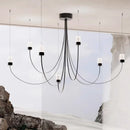 Axyaa Curved Line Pendant Light for Restaurant Bar Counter Living Room
