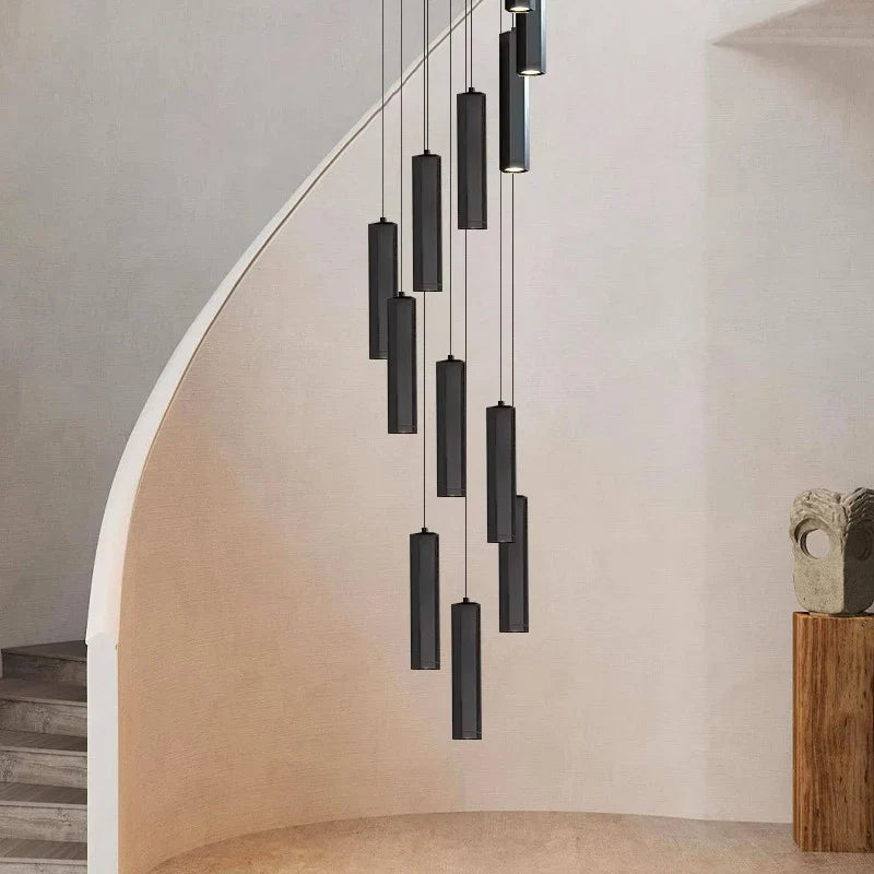 Axyaa Nordic Stair Chandelier Living Dining Room Pendant Ceiling Light