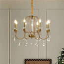 Axyaa Gold Crystal Chandelier for Elegant Home Lighting