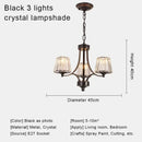 Axyaa Crystal Golden Pendant Lights - Modern Minimalist American Light Luxury Fixtures