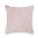 Axyaa Pink Gold Geometry Polyester Pillow Case 45*45cm Square