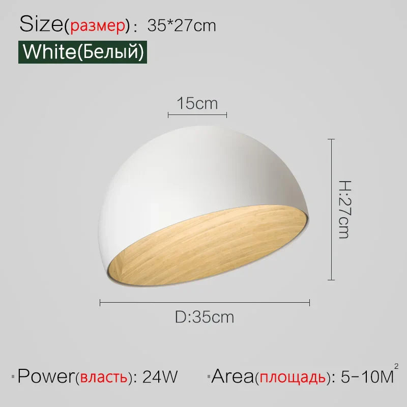 Axyaa Wood Grain Ceiling Study Lamp