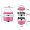 Axyaa Double Wall Stainless Steel Vacuum Thermal Lunch Box - Leakproof Food Container
