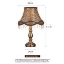Axyaa Retro Gauze Desk Lamp with LED Floor, Living Room & Bedroom Lighting Fixtures
