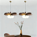 Rattan Glass Ceiling Chandelier by Axyaa - Decorative Lighting Fixture for Home
