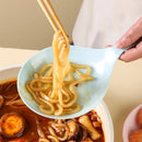 Axyaa Handheld White Handle Spoon Tray Fries Chicken Snack Plate - Large Sized