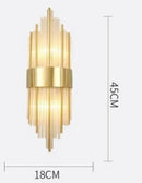 Axyaa Crystal Glass LED Wall Lamp Sconce for Bedroom Living Study Room Home Decor