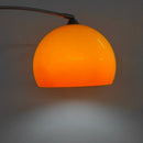 Axyaa Sunset Curve LED Floor Lamp - Nordic Orange Pumpkin, Stainless Steel