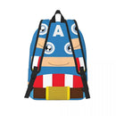 Axyaa Captain America Backpack for Kids Primary School Bookbag
