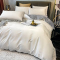 Axyaa 100% Cotton Bedding Set: Duvet Cover, Sheet, Pillowcases. Various Sizes Available.