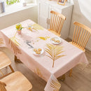 Axyaa Light Luxury Rectangular Tablecloth with Oil-Proof and Anti-Scalding Features