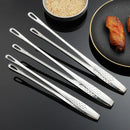 Axyaa Stainless Steel Long Handle Food Tongs for BBQ and Cooking