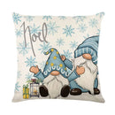 Axyaa Christmas Letter Print Throw Pillow Cover for Festive Home Decor