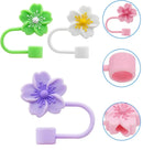 Silicone Straw Topper Caps for Stanley 10mm Tips by Axyaa - 4 Pack
