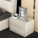 Axyaa Silver Glass Desk Clock with Crushed Diamond Edge, 30x9.6x33cm