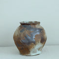 Retro Ceramic Vase, Chaji Style Flower Arrangement, Earthenware Jar by Axyaa